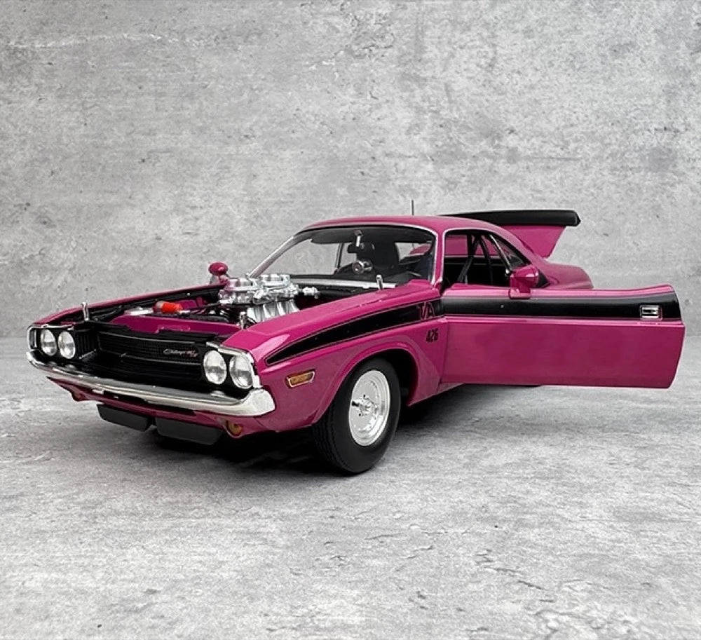 [ACME] 1:18 Dodge 1970 Challenger T/A Purple Model Car Die-Cast