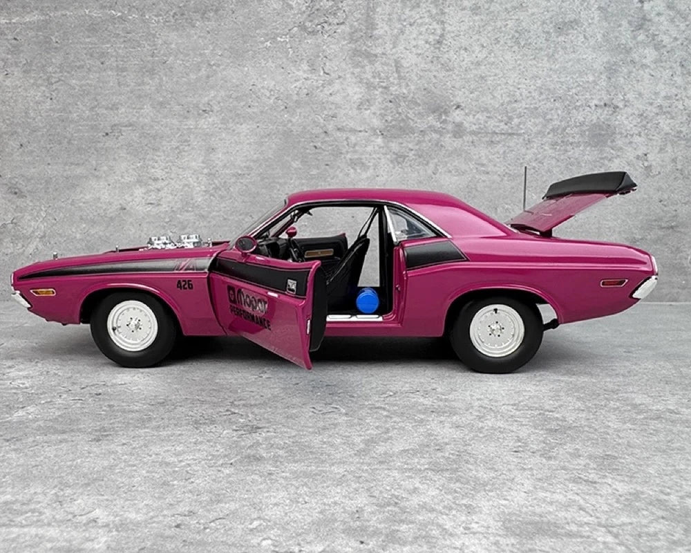 [ACME] 1:18 Dodge 1970 Challenger T/A Purple Model Car Die-Cast