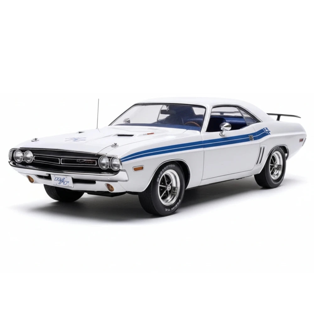 [ACME] 1:18 Dodge 1971 Challenger R/T White Model Car Die-Cast