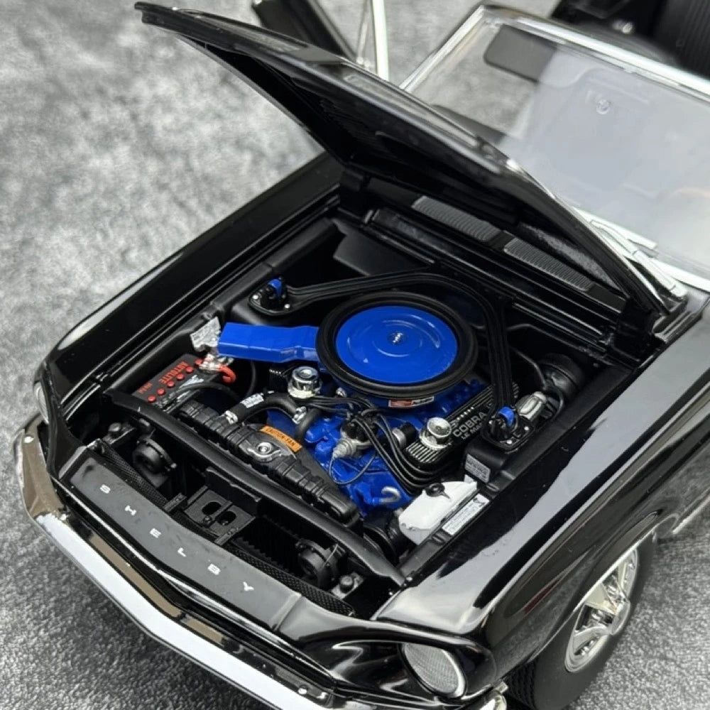 [ACME] 1:18 Ford 1968 Shelby GT500 KR Convertible nero modellino di auto Die-Cast