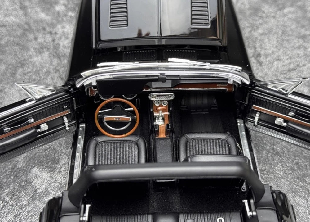 [ACME] 1:18 Ford 1968 Shelby GT500 KR Convertible nero modellino di auto Die-Cast