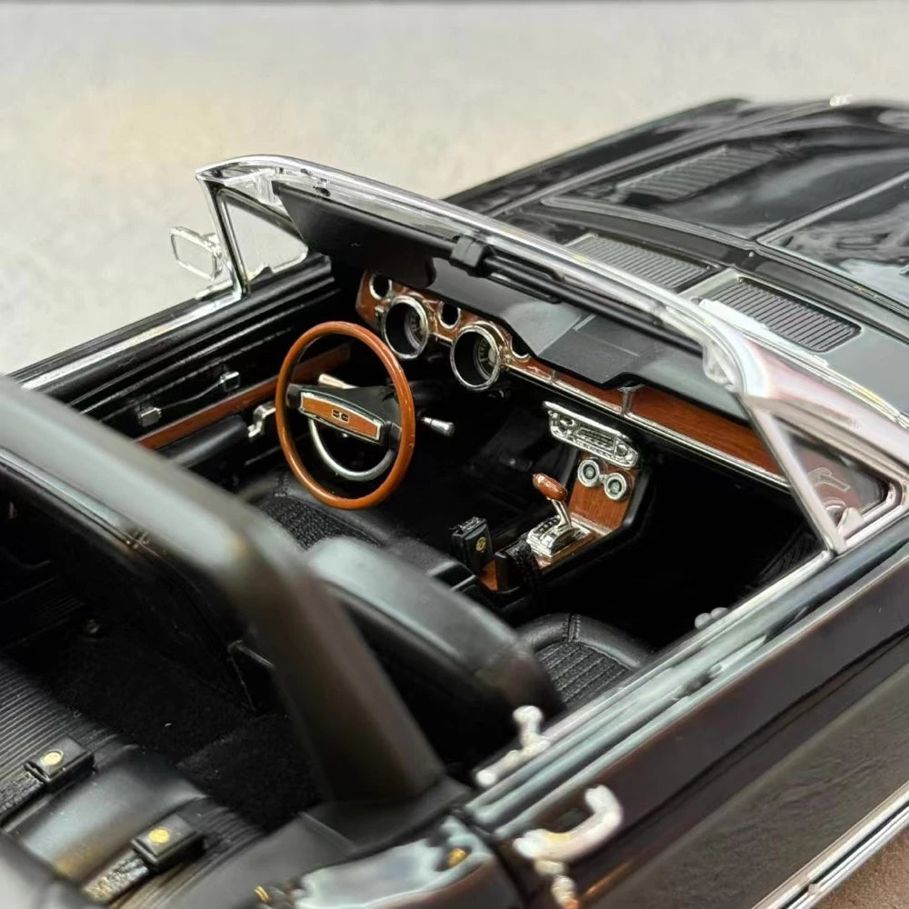 [ACME] 1:18 Ford 1968 Shelby GT500 KR Convertible nero modellino di auto Die-Cast