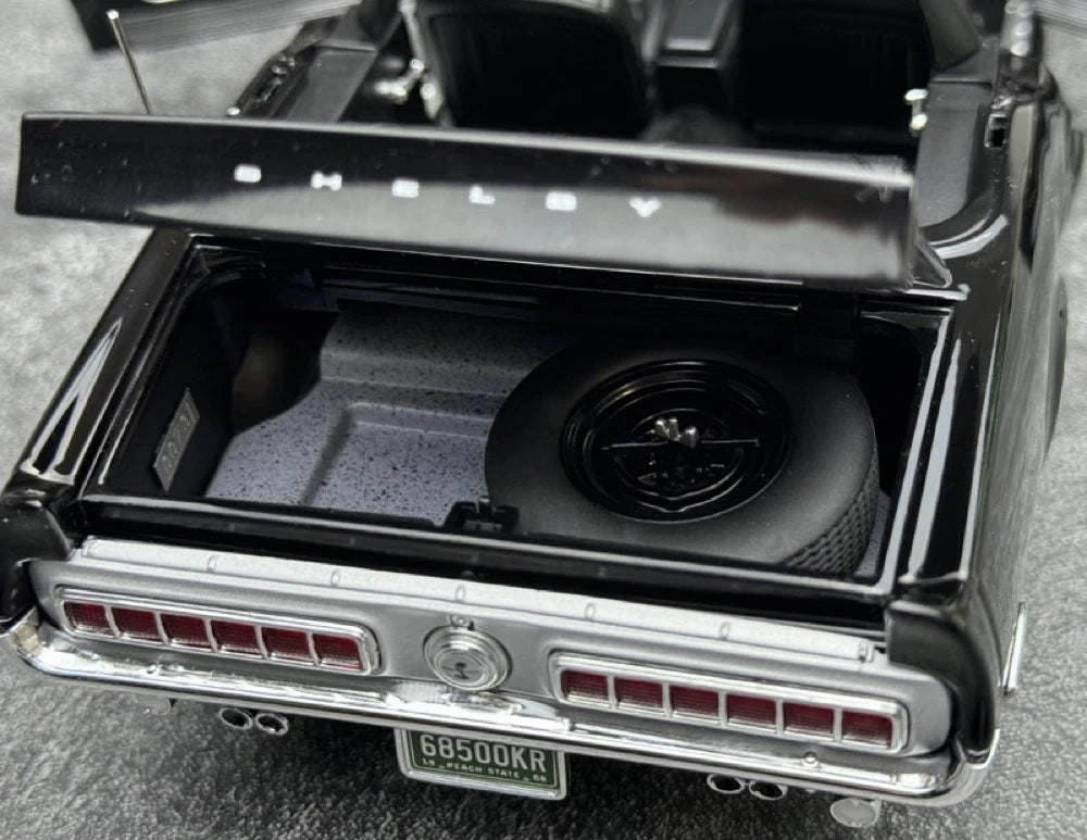 [ACME] 1:18 Ford 1968 Shelby GT500 KR Convertible nero modellino di auto Die-Cast
