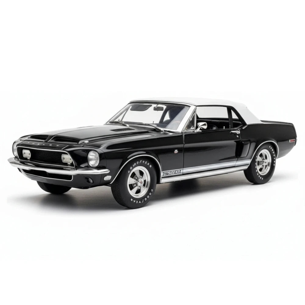 [ACME] 1:18 Ford 1968 Shelby GT500 KR Convertible nero modellino di auto Die-Cast