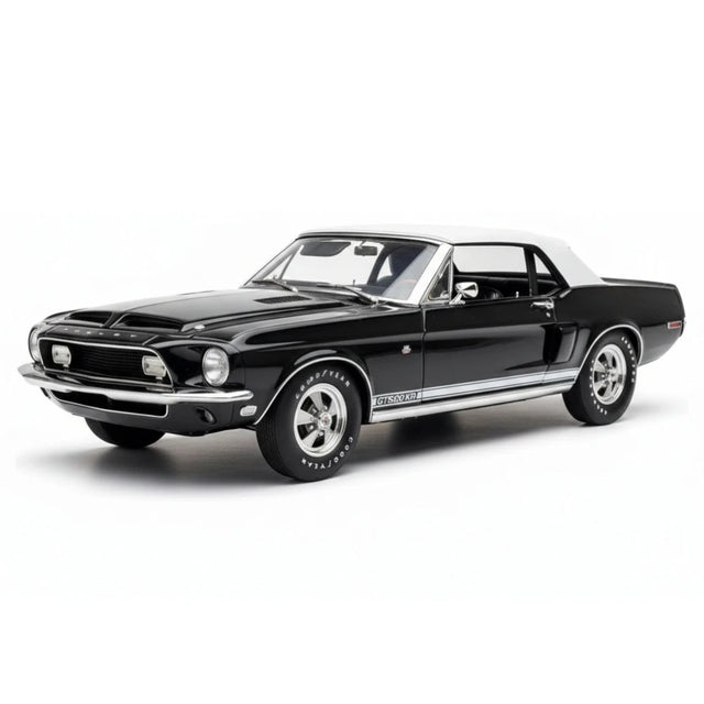 [ACME] 1:18 Ford 1968 Shelby GT500 KR Convertible svart modellbil Die-Cast