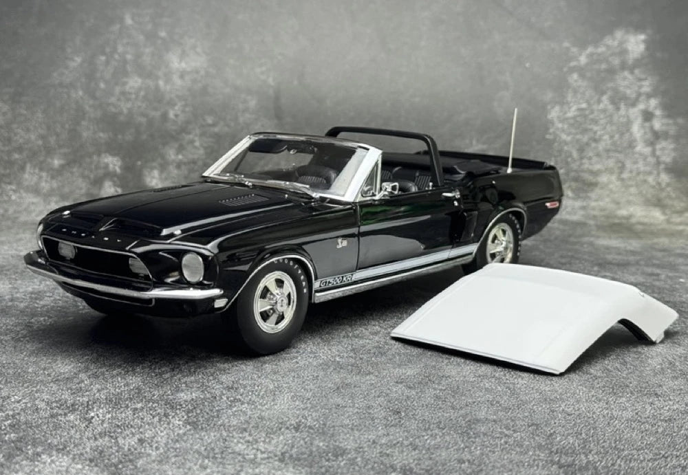 [ACME] 1:18 Ford 1968 Shelby GT500 KR Convertible nero modellino di auto Die-Cast
