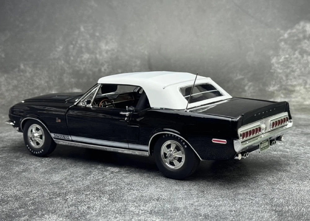 [ACME] 1:18 Ford 1968 Shelby GT500 KR Convertible nero modellino di auto Die-Cast