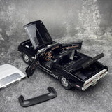 [ACME] 1:18 Ford 1968 Shelby GT500 KR Convertible svart modellbil Die-Cast