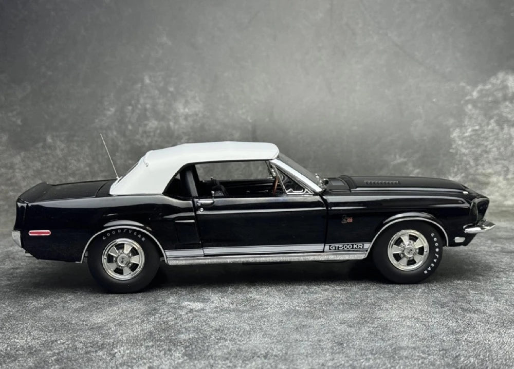 [ACME] 1:18 Ford 1968 Shelby GT500 KR Convertible nero modellino di auto Die-Cast