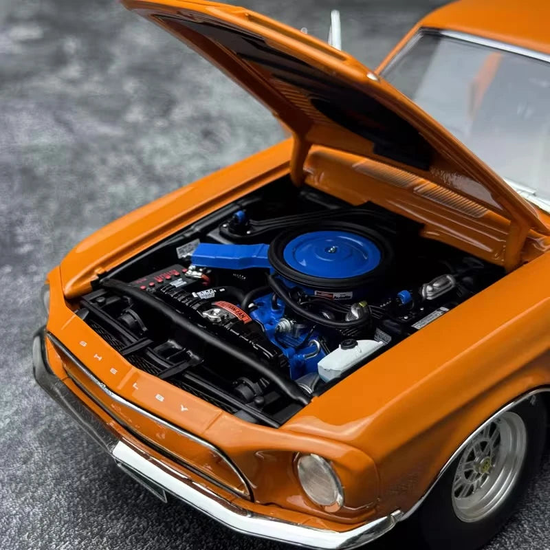 [ACME] 1:18 Ford 1968 Shelby GT500 KR Fastback Orange Model Car Die-Cast