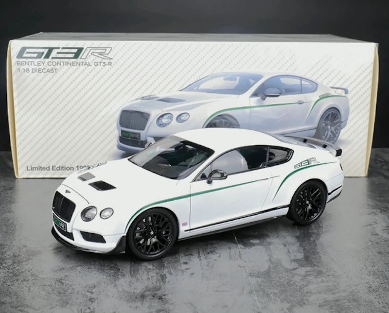 [Almost Real] 1:18 Bentley 2015 Continental GT3-R White Model Car Die-Cast
