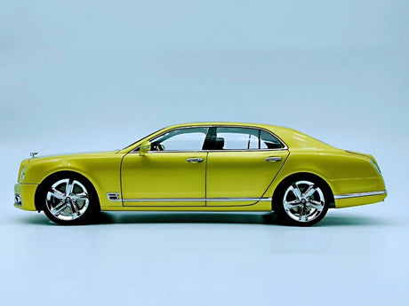 [Almost Real] 1:18 Bentley 2015 Mulsanne Speed Gold Model Car Die-Cast