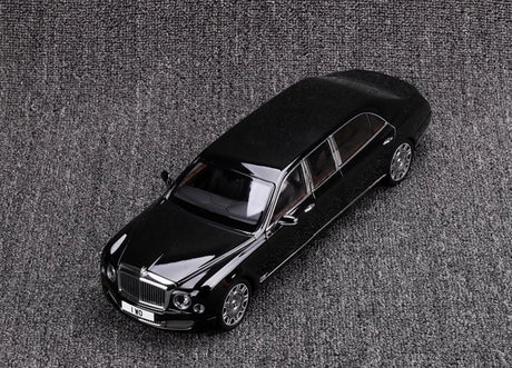 [Almost Real] 1:18 Bentley 2017 Mulsanne Extended Wheelbase Black Model Car Die-Cast