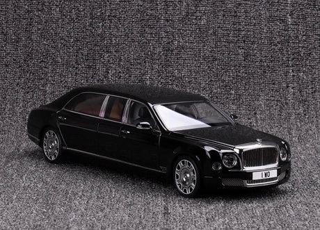 [Almost Real] 1:18 Bentley 2017 Mulsanne Extended Wheelbase Black Model Car Die-Cast