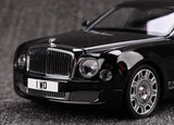 [Almost Real] 1:18 Bentley 2017 Mulsanne Extended Wheelbase Black Model Car Die-Cast