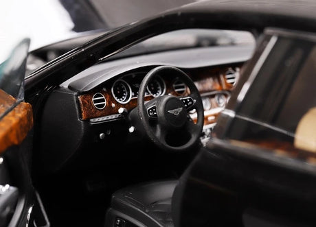 [Almost Real] 1:18 Bentley 2017 Mulsanne Extended Wheelbase Black Model Car Die-Cast