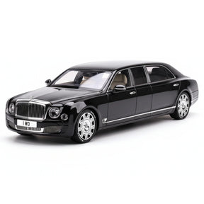 [Almost Real] 1:18 Bentley 2017 Mulsanne Extended Wheelbase Black Model Car Die-Cast