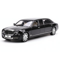 [Almost Real] 1:18 Bentley 2017 Mulsanne Extended Wheelbase Black Model Car Die-Cast