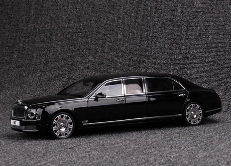 [Almost Real] 1:18 Bentley 2017 Mulsanne Extended Wheelbase Black Model Car Die-Cast