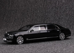 [Almost Real] 1:18 Bentley 2017 Mulsanne Extended Wheelbase Black Model Car Die-Cast