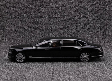 [Almost Real] 1:18 Bentley 2017 Mulsanne Extended Wheelbase Black Model Car Die-Cast