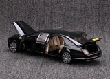 [Almost Real] 1:18 Bentley 2017 Mulsanne Extended Wheelbase Black Model Car Die-Cast