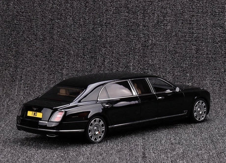 [Almost Real] 1:18 Bentley 2017 Mulsanne Extended Wheelbase Black Model Car Die-Cast