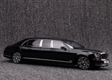 [Almost Real] 1:18 Bentley 2017 Mulsanne Extended Wheelbase Black Model Car Die-Cast