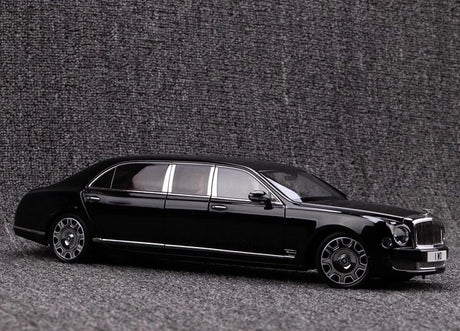 [Almost Real] 1:18 Bentley 2017 Mulsanne Extended Wheelbase Black Model Car Die-Cast