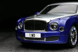 [Almost Real] 1:18 Bentley 2017 Mulsanne Extended Wheelbase Blue Model Car Die-Cast