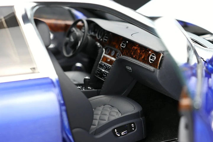 [Almost Real] 1:18 Bentley 2017 Mulsanne Extended Wheelbase Blue Model Car Die-Cast