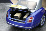 [Almost Real] 1:18 Bentley 2017 Mulsanne Extended Wheelbase Blue Model Car Die-Cast