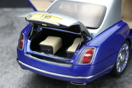 [Almost Real] 1:18 Bentley 2017 Mulsanne Extended Wheelbase Blue Model Car Die-Cast