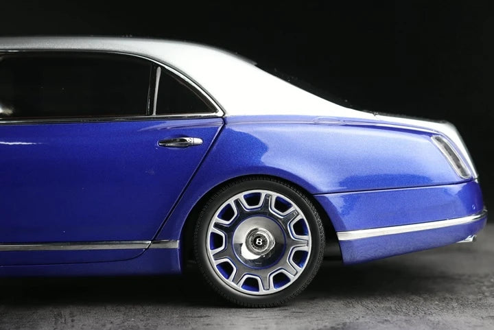 [Almost Real] 1:18 Bentley 2017 Mulsanne Extended Wheelbase Blue Model Car Die-Cast