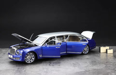[Almost Real] 1:18 Bentley 2017 Mulsanne Extended Wheelbase Blue Model Car Die-Cast