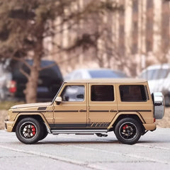 [Almost Real] 1:18 Mercedes-Benz 2017 G65 AMG W463 Yellow Model Car Die-Cast