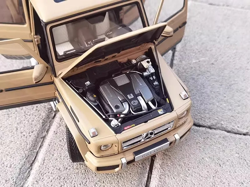 [Almost Real] 1:18 Mercedes-Benz 2017 G65 AMG W463 Yellow Model Car Die-Cast