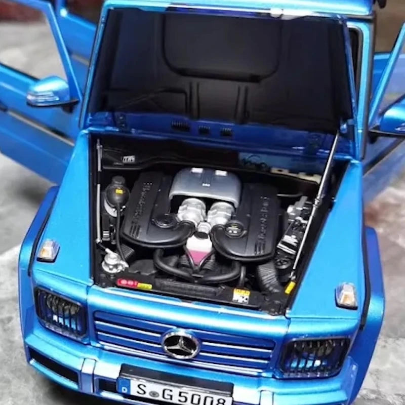 [Almost Real] 1:18 Mercedes-Benz 2018 G-Class G500 W463 Blue Model Car Die-Cast