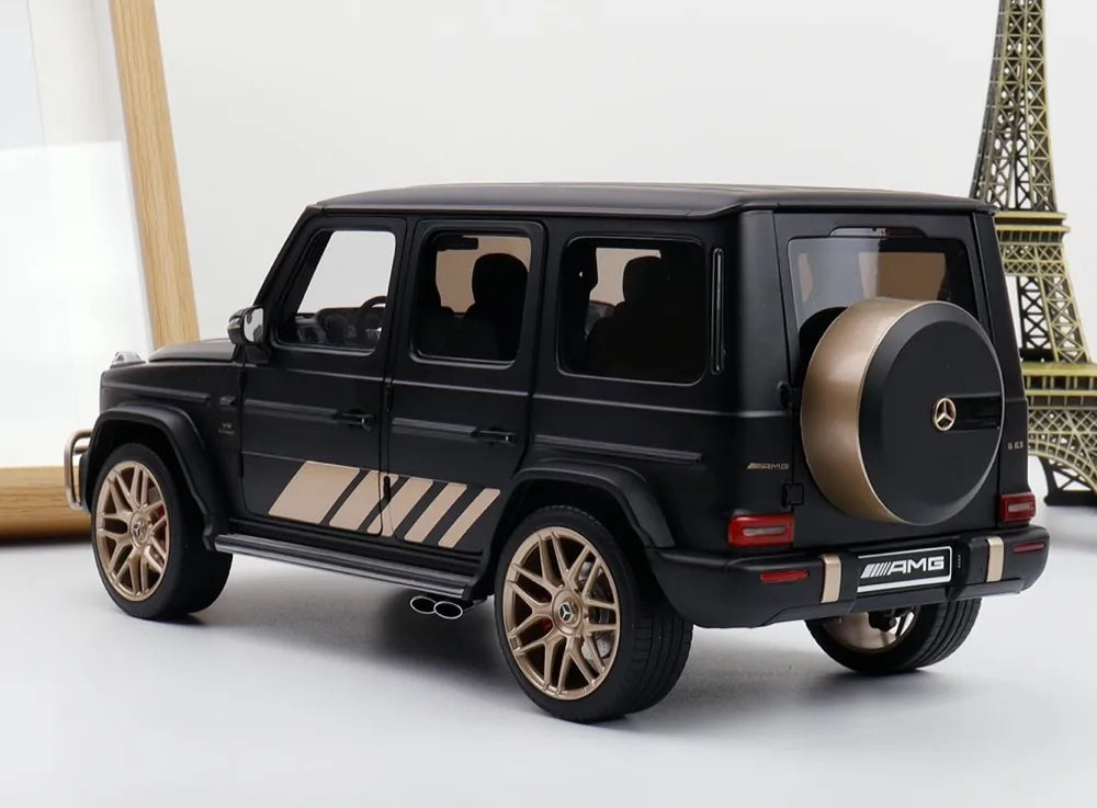 [Almost Real] 1:18 Mercedes-Benz 2019 AMG G63 Black & Gold Model Car Die-Cast