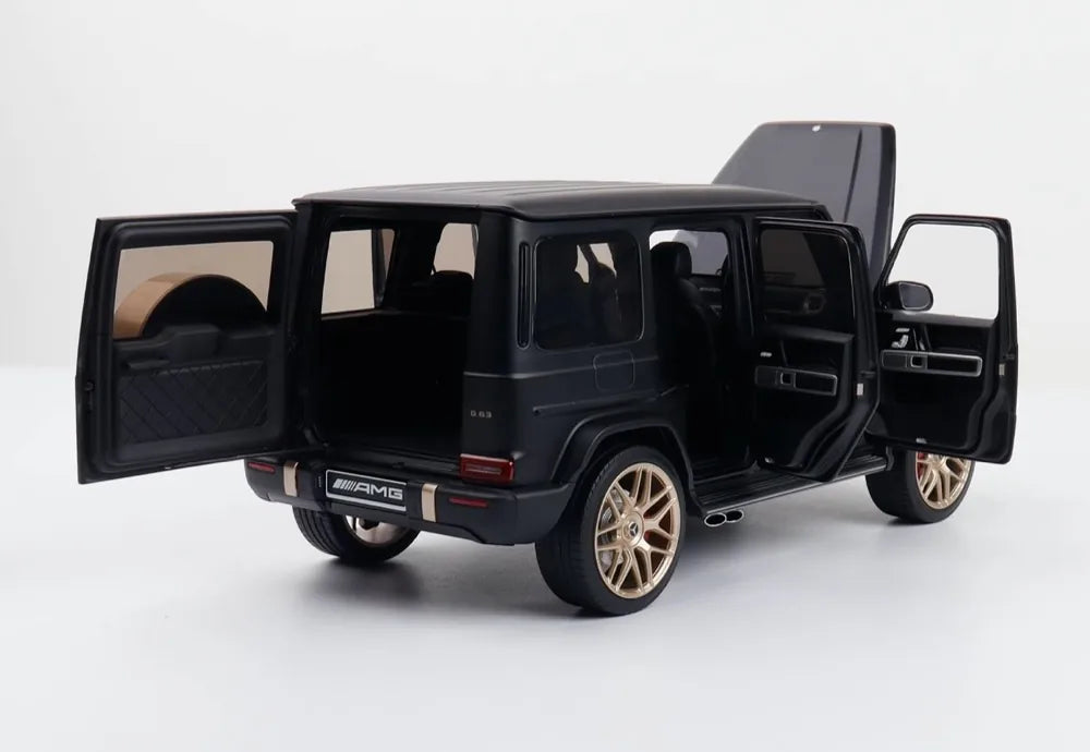 [Almost Real] 1:18 Mercedes-Benz 2019 AMG G63 Black & Gold Model Car Die-Cast