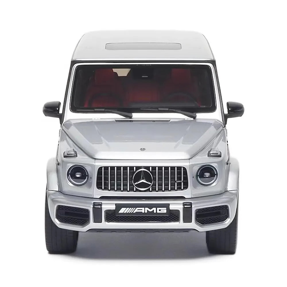 [Almost Real] 1:18 Mercedes-Benz 2019 AMG G63 Silver Model Car Die-Cast