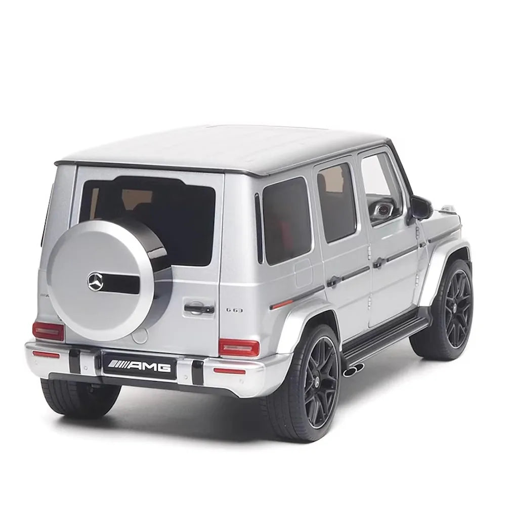 [Almost Real] 1:18 Mercedes-Benz 2019 AMG G63 Silver Model Car Die-Cast