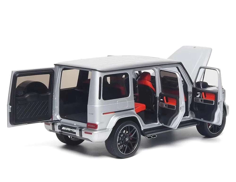 [Almost Real] 1:18 Mercedes-Benz 2019 AMG G63 Silver Model Car Die-Cast