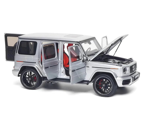 [Almost Real] 1:18 Mercedes-Benz 2019 AMG G63 Silver Model Car Die-Cast