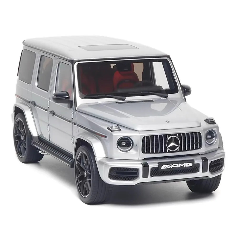 [Almost Real] 1:18 Mercedes-Benz 2019 AMG G63 Silver Model Car Die-Cast