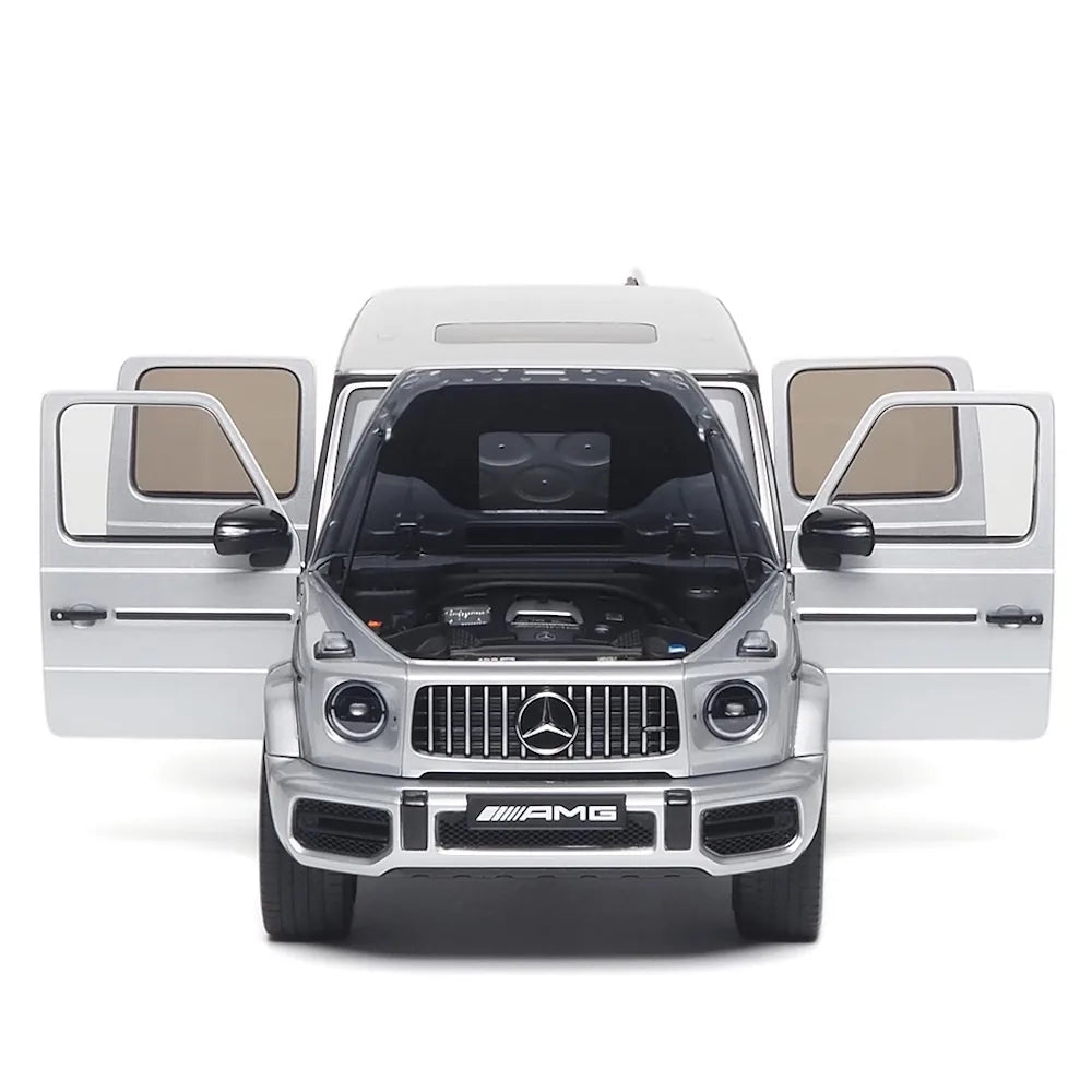 [Almost Real] 1:18 Mercedes-Benz 2019 AMG G63 Silver Model Car Die-Cast