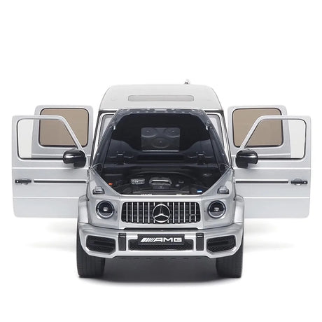 [Almost Real] 1:18 Mercedes-Benz 2019 AMG G63 Silver Model Car Die-Cast