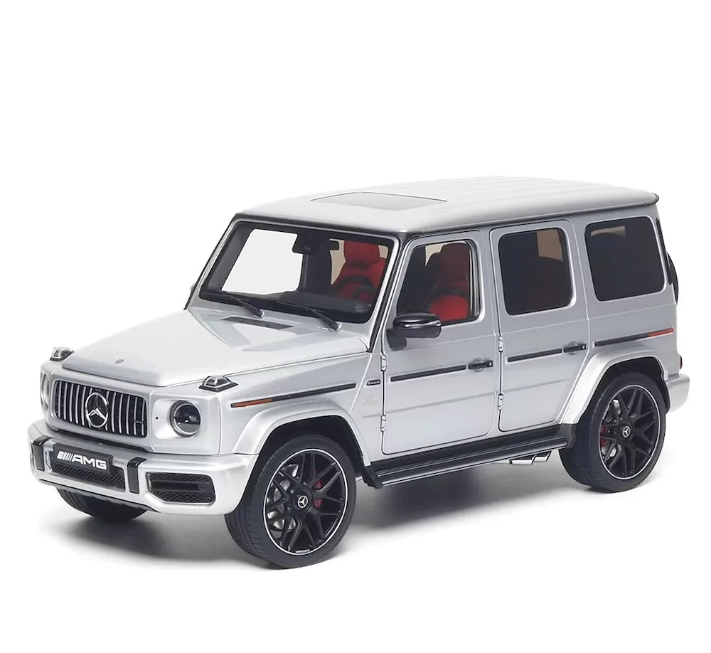 [Almost Real] 1:18 Mercedes-Benz 2019 AMG G63 Silver Model Car Die-Cast