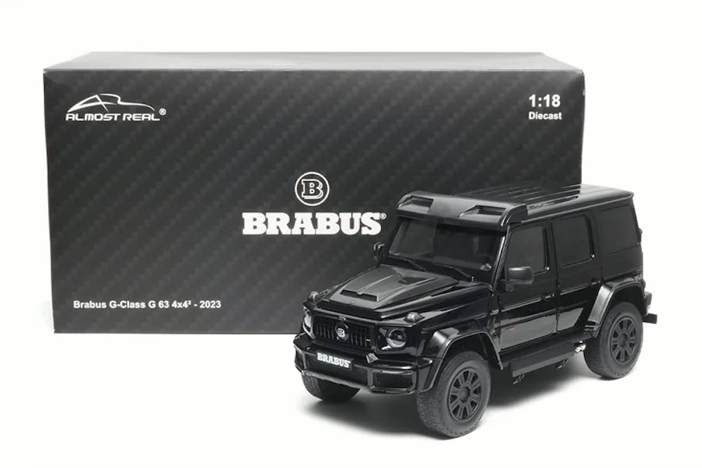 [Almost Real] 1:18 Mercedes-Benz 2023 G63 AMG 4x4 Brabus 800 noir voiture miniature Die-Cast