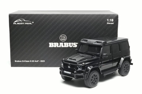 [Almost Real] 1:18 Mercedes-Benz 2023 G63 AMG 4x4 Brabus 800 Black Model Car Die-Cast